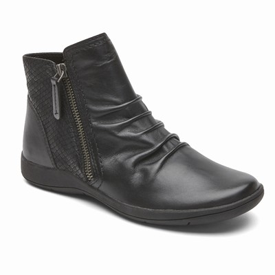 Botas Rockport Tessie Panel Mulher Pretas PT-79248